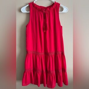 GB Girls Red Sleeveless Formal Dress, Size Large